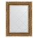 Mirror with engraving in the baguette frame, bronze monogram 101 mm, 69x91 cm