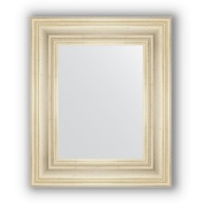 Mirror in the baguette frame - poisoned silver 99 mm, 49 x 59 cm, evoForm