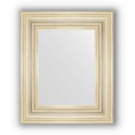 Mirror in the baguette frame - poisoned silver 99 mm, 49 x 59 cm, evoForm