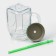 Glass mug with Homemade lid, 450 ml, green color