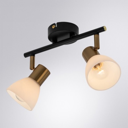 Stitch Arte Lamp Falena A3117PL-2BK, E14, 2x40 W, 9x26x20 cm, black-1