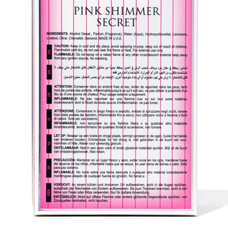 Perfume Water Women's Pink Shimmer Secret (based on Victoria Secret Bombshell), 100 ml-3