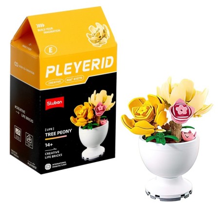 Designer "Flowers in a pot", 6 species, mix-4
