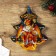 A plate in the form of a Christmas tree "Tsarist wealth", 16.5x19.5 cm