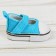 Semicircks for dolls, sole length 5 cm, turquoise color