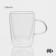 Glass mug with double walls Magistro "Duo", 280 ml