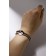 Bracelets "Demetrons" Yin-Yang, on beads, black and white color in silver, 7cm