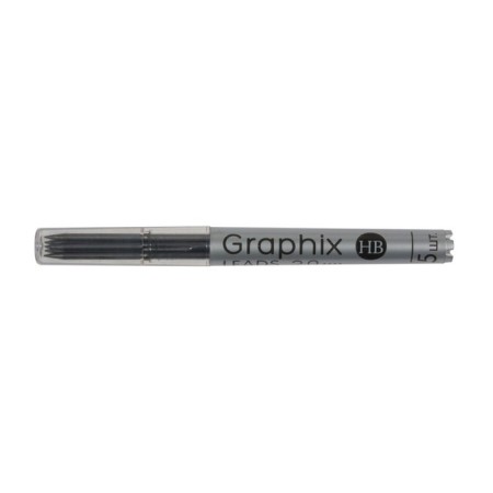 Grifles for mechanical pencils BrunovisConti Graphix, 2.0 mm, HB, 5 pieces, in case-1