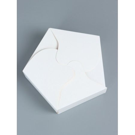 Box for 6 cupcakes, 18 x 18 x 5 cm, white-1