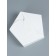 Box for 6 cupcakes, 18 x 18 x 5 cm, white
