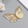 Stick paper, plastic "Butterflies, silver glitter" set 12 pcs 12 cm, 10 cm 8 cm