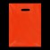 Polyethylene package with a cut with a reinforced handle, acid - orange 30 x 40 cm, 50 μm