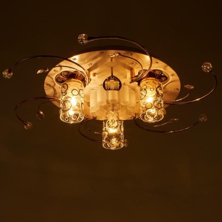 Economic light chandelier with DDD 41007/3 3x40W E27 LED white 49x49x17 cm-5