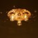 Economic light chandelier with DDD 41007/3 3x40W E27 LED white 49x49x17 cm
