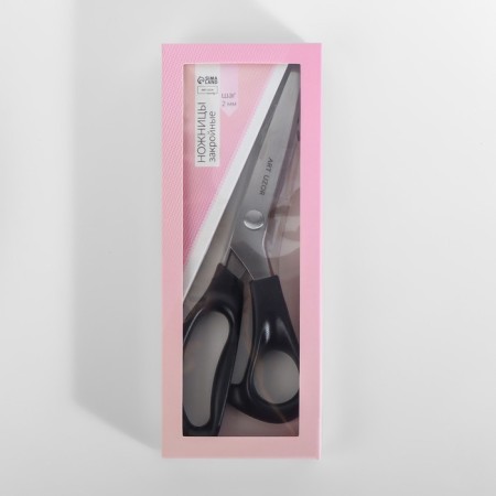 Sigzag scissors, 9 ", 23 cm, step - 2 mm, black color-5