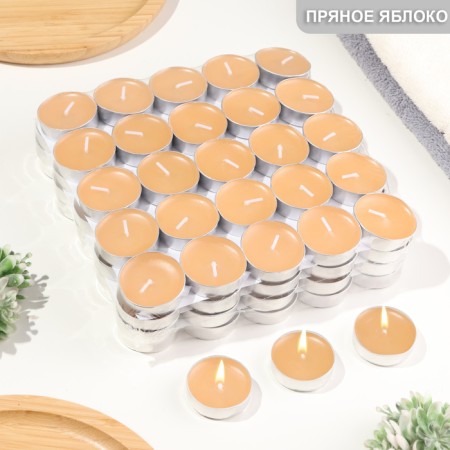 A set of tea candles 100 pcs, a spicy apple