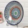 Largan Rishtan ceramics "Patterns", 33 cm, blue, deep