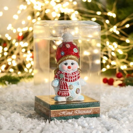 Formal toy "Snowman in a mere hat" 12.5 cm-1