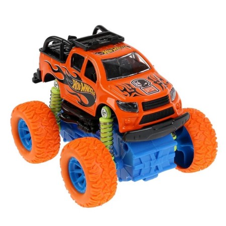 Metal machine “Hot Wheels SUV” 12 cm, inertia, suspension, light and sound effects-5