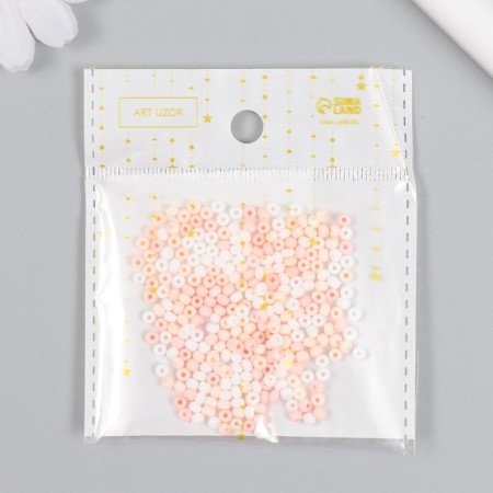 Glass 8/0 "Marshmallow. Matte. Melange. Persik" 10 g-3