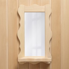 Carved mirror with a shelf, 48x33x10