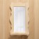 Carved mirror with a shelf, 48x33x10