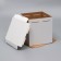 Box for a cake, without a window, white, 26 x 26 x 30 cm