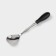 Tea couple ceramic with a spoon "Mati", 2 items: a cup 280 ml, a saucer d = 13.5 cm, black color