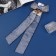 Hair clip "Schoolgirl" bow point, 12x30 cm, gray