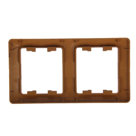 Frame "Glossa" Sche GSL000502, double, horizontal, oak color-1