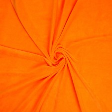 Velur flap, on a knitted basis, orange 100 × 180 cm, 80% cotton, 20% p/e