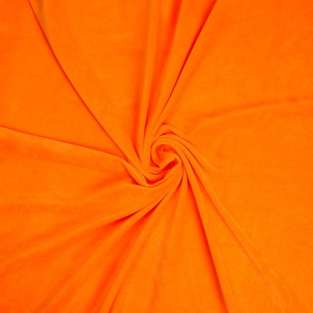 Velur flap, on a knitted basis, orange 100 × 180 cm, 80% cotton, 20% p/e