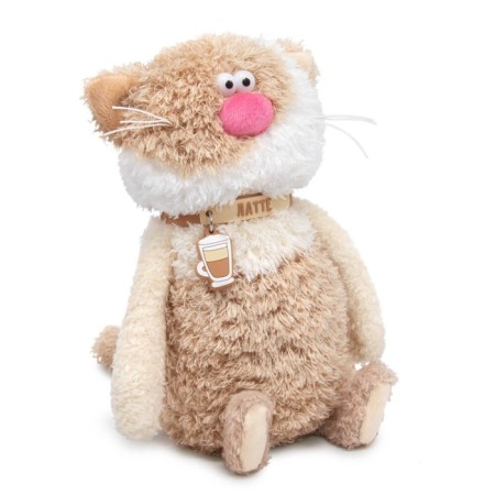 Soft toy "Cat Latte", 19 cm-1
