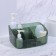 Organizer for storing cosmetic supplies "Green", 6 sections, 23 × 15.5 × 11 cm, translucent/green color