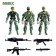 A set of soldiers "fighters", 3 pcs., With accessories, mix
