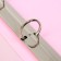 Folder on 4 rings A4, Calligrata, 25 mm, 700 μm, internal and end pocket, pink