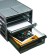 File-cabinet 4-sectoral Istanm, gray case, black trays
