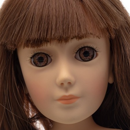 Mariett doll, Trinity Dolls, fuchsia skirt, white T -shirt-1