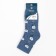 Women's sole socks, Denim color, size 23-25
