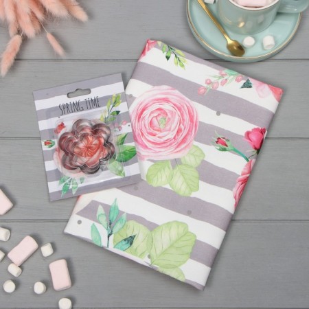 Spring "Spring Time" towel, cookies for cookies