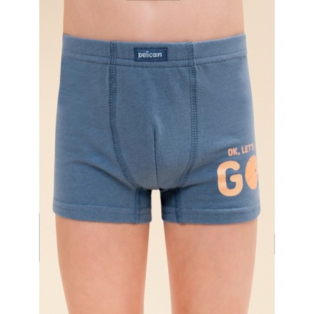 Panties for boys, height 86 cm, jeans, blue, 2 pcs-1