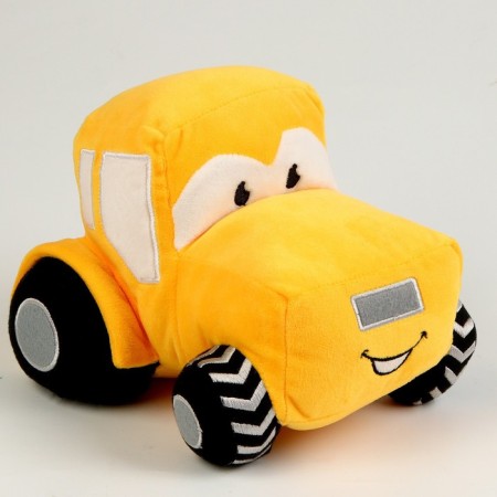 Tractor soft toy, yellow color-3
