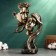 Figure "couple in love - Youth" black with gold, 30cm