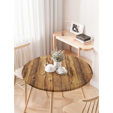 The tablecloth “Classic fence”, round, oxford, elastic band, size 120x120 cm, diameter 75-100 cm-2