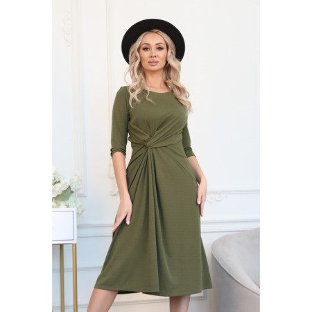 Women's dress, size 54, khaki color-6