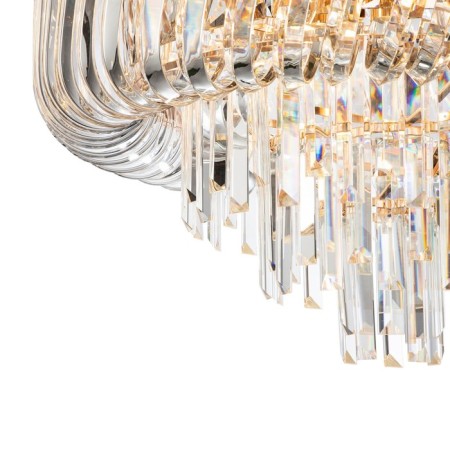 Ceiling light indigo, 12007/8C Gold. 8x40W, E14, 600x600x350 mm, transparent color-3