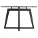 GOOD RILLE 445, 700x700x440, gray graphite/glass Transparent circle