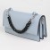 A chain for a bag, plastic, with carbines, 23 × 17 mm, 30 cm, black/silver color