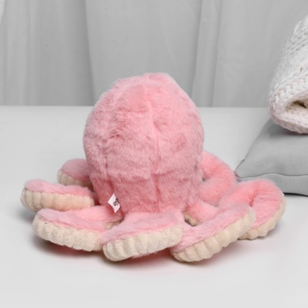 Soft toy "octopus", pink color-4