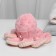 Soft toy "octopus", pink color